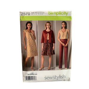 Simplicity 2570 Womens Dress Shirt Pants Pattern H5 Sizes 6-14 - uncut